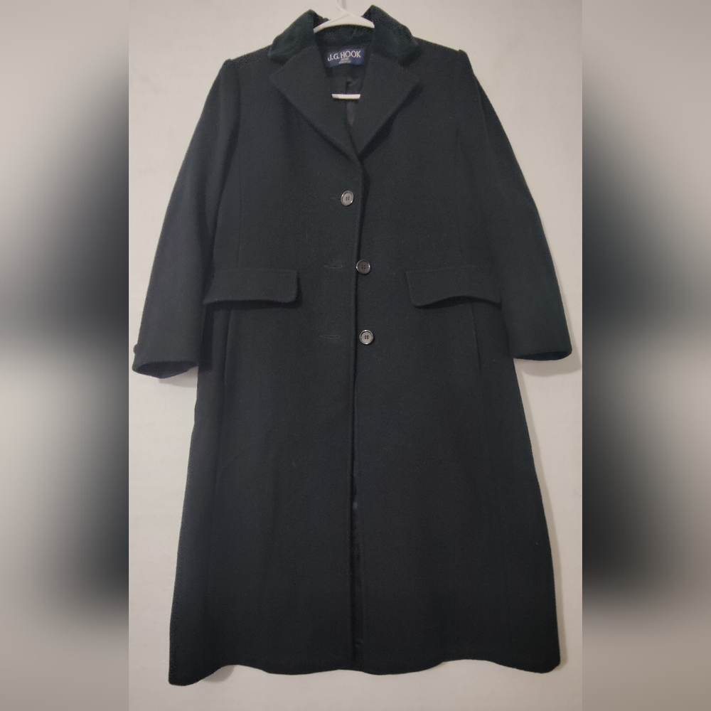 JG Hook Petite Size MP 100% Wool  Coat Jacket Women‎ Stylish Formal Made USA